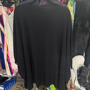 Lululemon Black Poncho Sweater